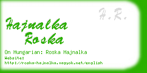 hajnalka roska business card